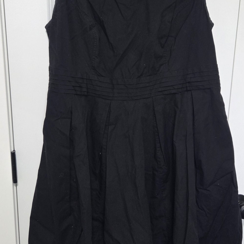 eShakti Black Sleeveless Dress